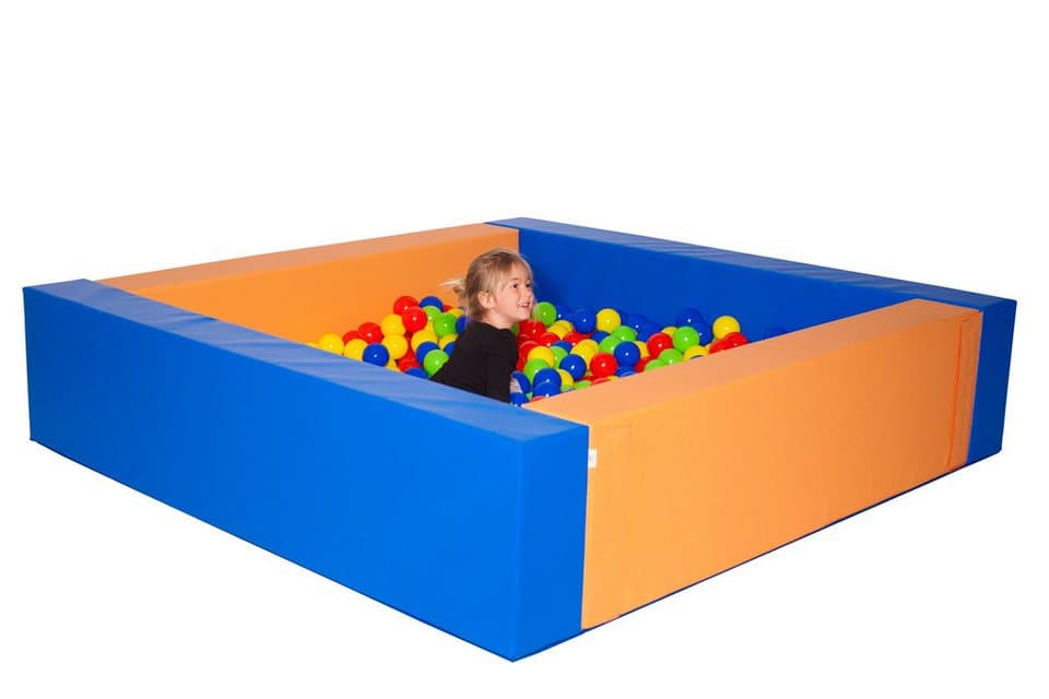 Sumo Didactic, S.L. Bällebad Bällebad 200×200×45 cm – extra groß & pflegeleicht, Antibakteriell, ungiftig, wasserdicht, UV-zertifiziert