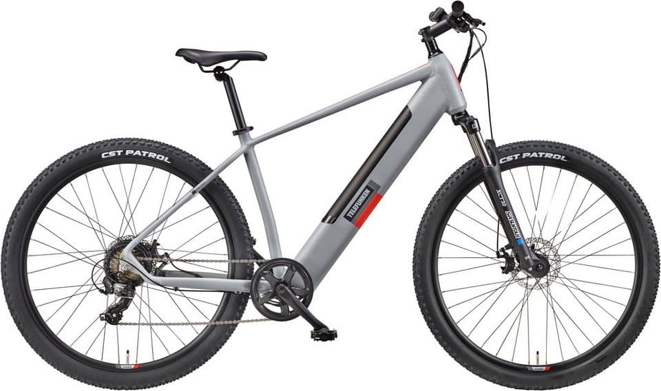 Telefunken E-Bike Mountainbike Aufsteiger M921, 7 Gang Shimano, Kettenschaltung, Heckmotor, 468 Wh, (29 Zoll, Scheibenbremsen), Pedelec, Elektrofahrrad für Damen u. Herren, MTB