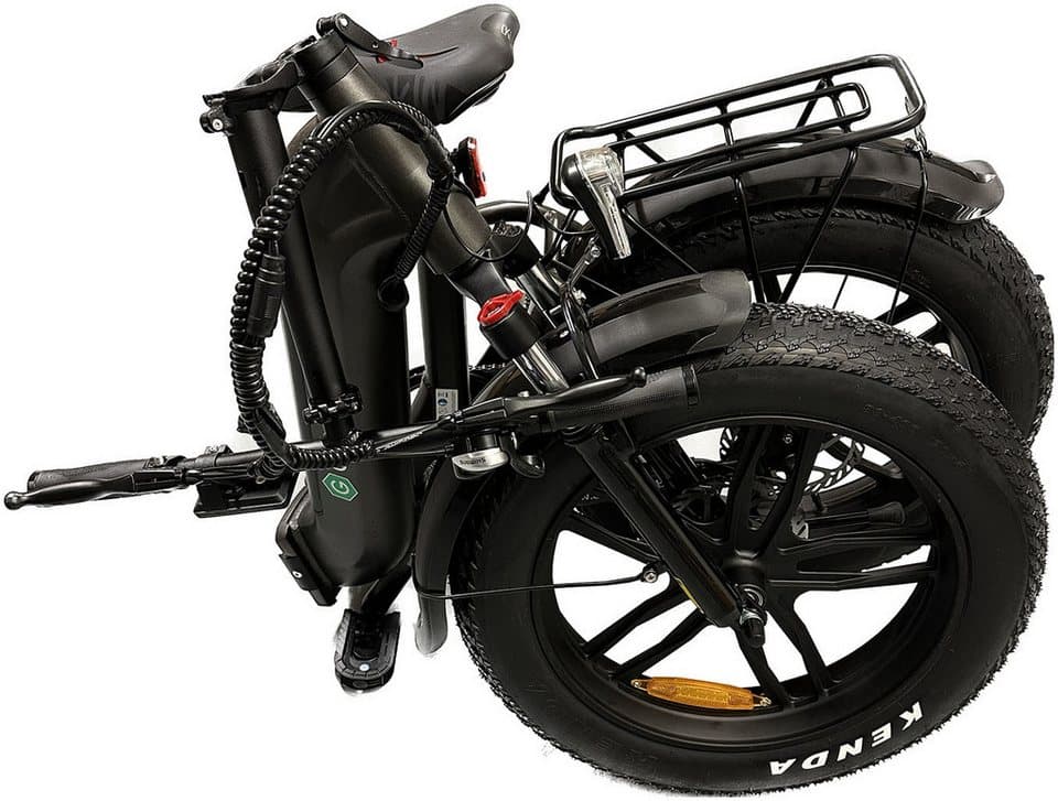 GreenStreet E-Bike Klapprad Tiefeinsteiger Klapprad GS5, 7 Gang Shimano, Kettenschaltung, Heckmotor, 360 Wh, (Set, 2 tlg., mit Akku-Ladegeräte, Fat Tires), Pedelec, Elektrofahrrad für Damen u. Herren - Thumbnail 10