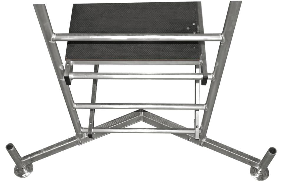 KRAUSE Arbeitsgerüst ClimTec System, (Set), Komplettgerüst, inkl. 1 Aufstockung, Arbeitshöhe: 5 Meter - Thumbnail 4