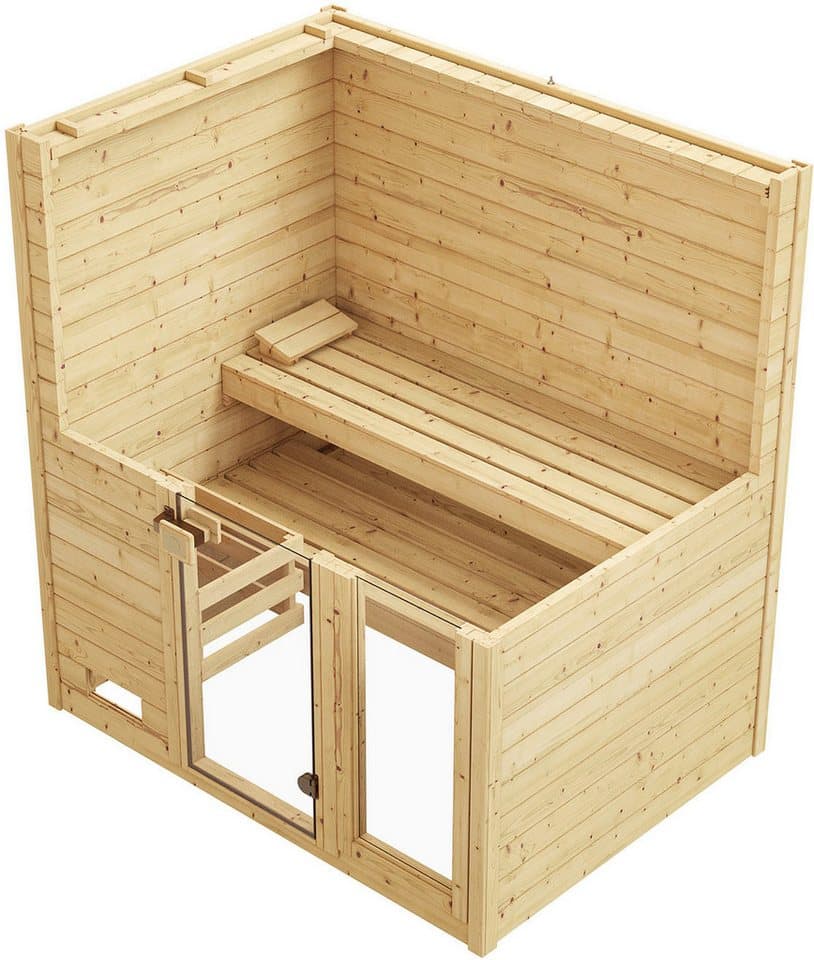 weka Sauna Valida, BxTxH: 189 x 139 x 203,5 cm, 38 mm, (Set) 7,5 kW-Ofen mit digitaler Steuerung - Thumbnail 9