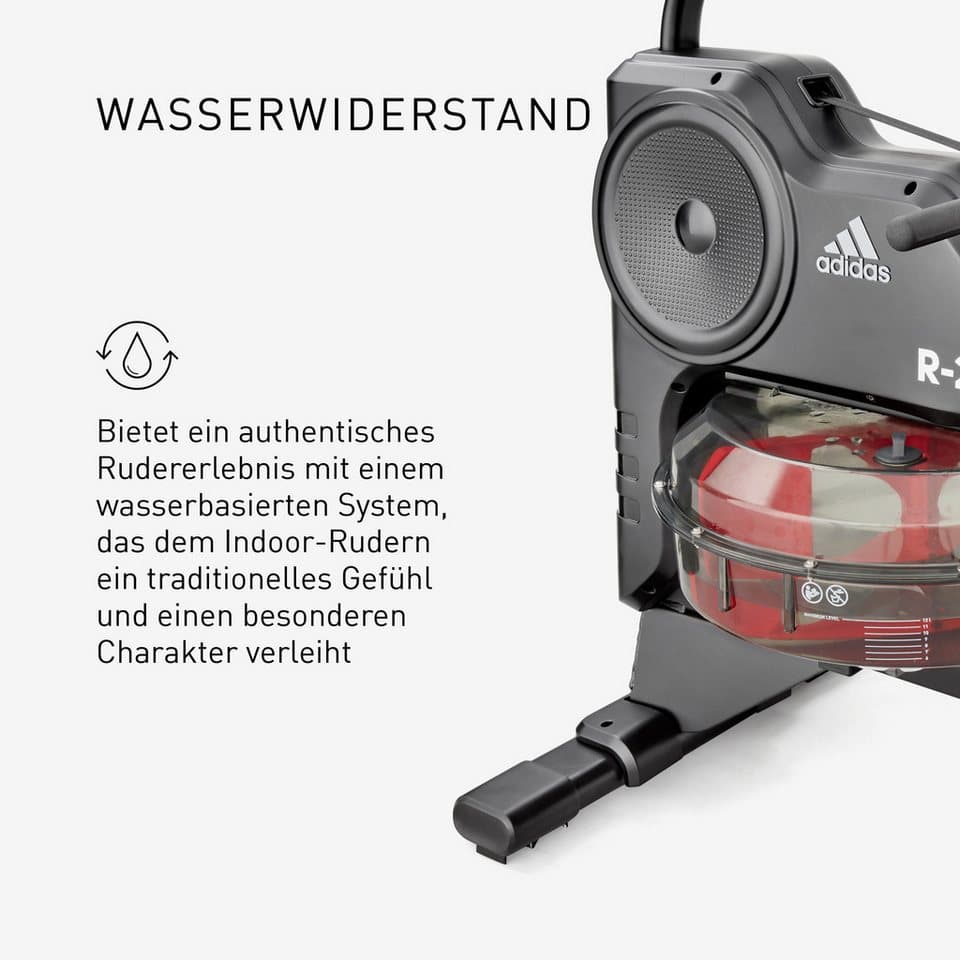adidas Performance Rudergerät Wasserrudergerät "R-21" (150 kg max. Benutzergewicht, Sport), Rudermaschine, Wasserwiderstand - Thumbnail 13