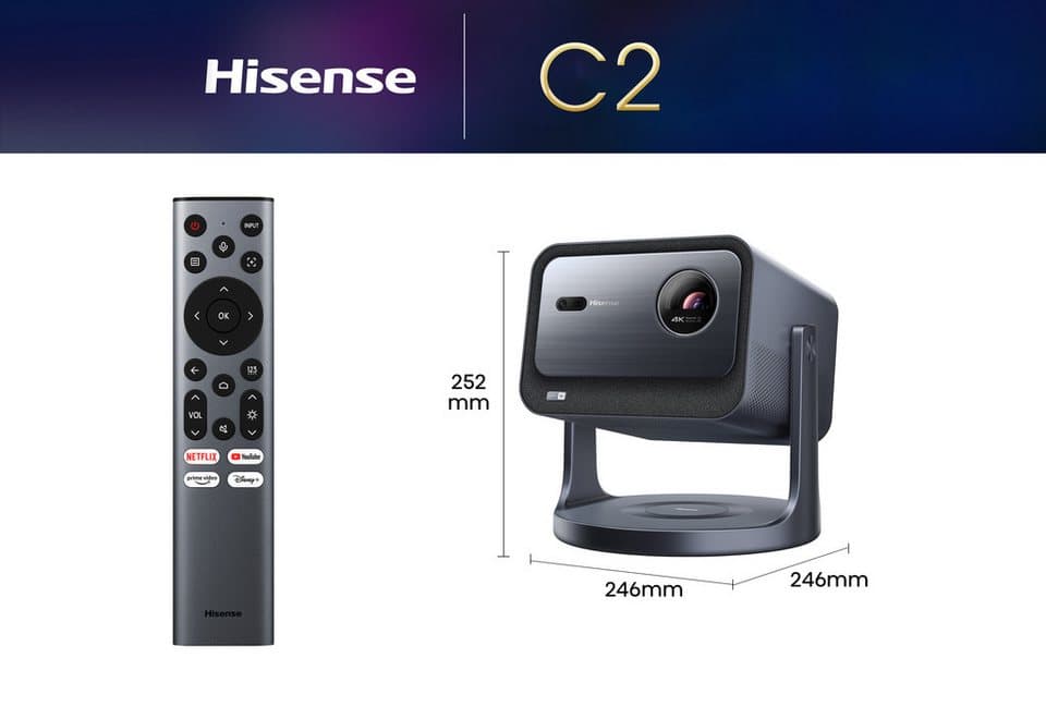 Hisense C2 Mini-Beamer (2000 lm, 1700:1, 3840 x 2160 px) - Thumbnail 27