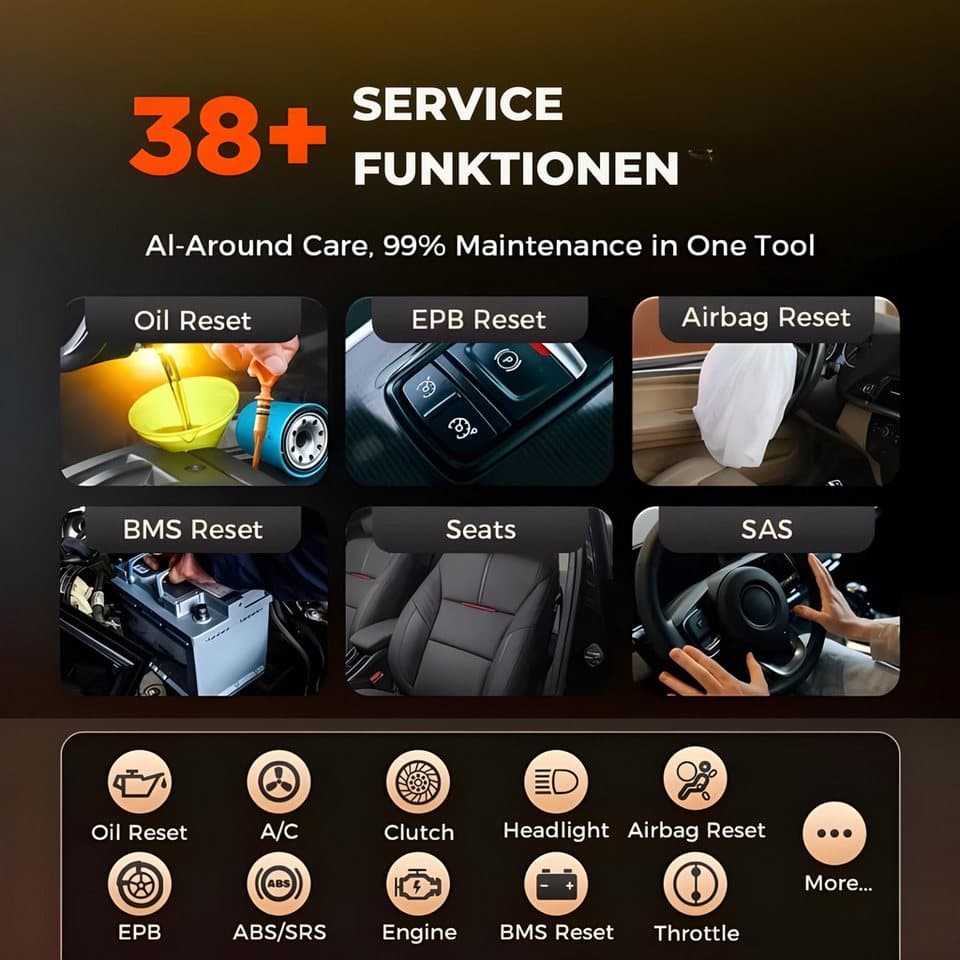 OTOFIX Kfz-Diagnosegerät OBD Diagnosegerät OBD2 Scanner mit 38+ Reset & Aktivtests, Komplett-Set, Komplett-Set, DPF-Reset, Profi Diagnosegerät kabellos - Thumbnail 4