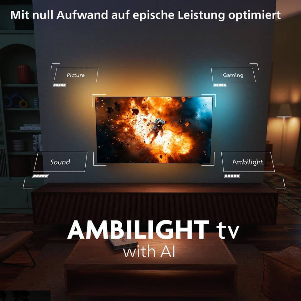Philips 55OLED811/12 OLED-Fernseher (139 cm/55 Zoll, 4K Ultra HD, Smart-TV) - Thumbnail 5