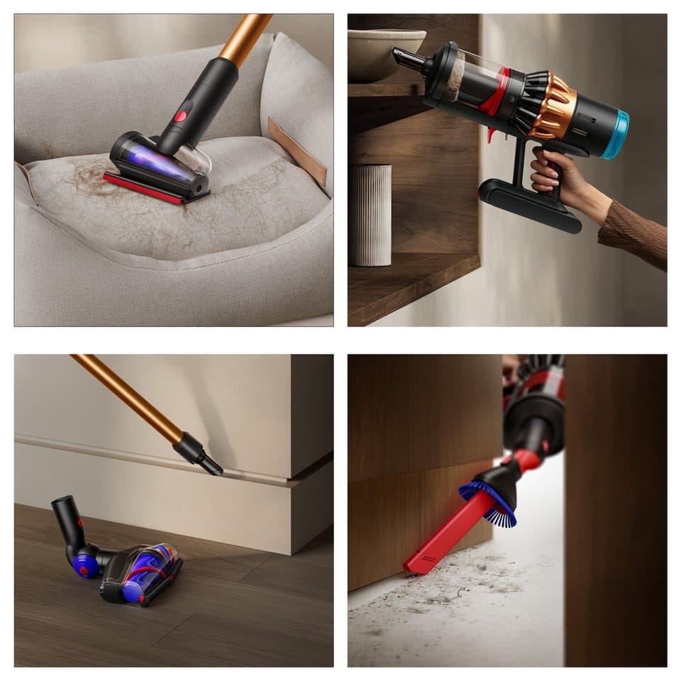 DYSON Akku-Hand-und Stielstaubsauger V16 (DS60) Piston Animal, 900W, bis zu 70 Minuten Laufzeit, 900 W, Haarentwirrungstechnologie - Thumbnail 7