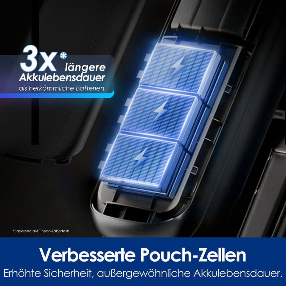 Tineco Nass-Trocken-Sauger FLOOR ONE S9 Artist Steam Pro, Dampfreiniger mit 160°C Dampfreinigung, 285 W, 22kPA Saugleistung, Selbstantrieb, 90 Minuten - Thumbnail 9