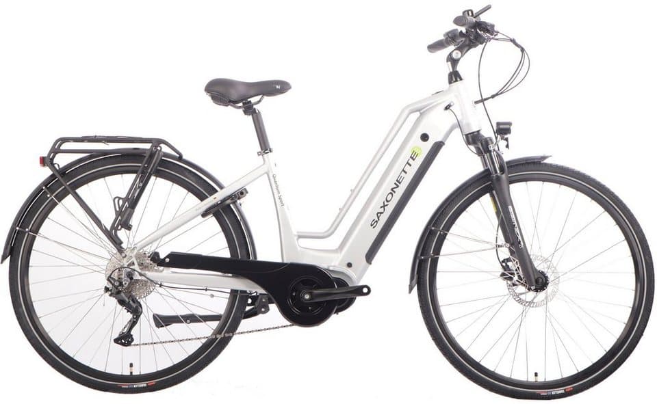 SAXONETTE E-Bike Trekkingrad Quantum Sport, 10 Gang Shimano, Kettenschaltung, Mittelmotor, 540 Wh, Pedelec, Elektrofahrrad für Damen u. Herren - Bild 1
