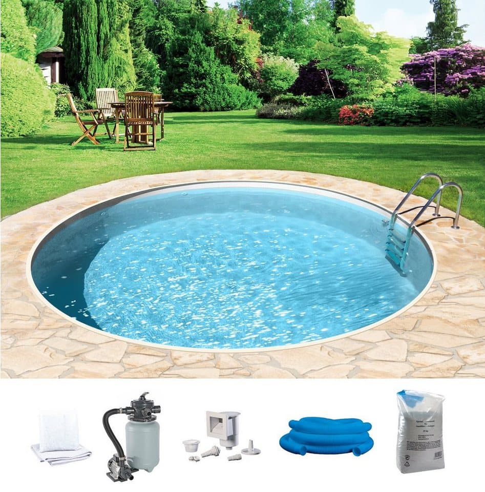KONIFERA Rundpool HOLIDAY 2 (Set, 6-tlg), Höhe: 120 cm, in verschiedenen Größen - Bild 1