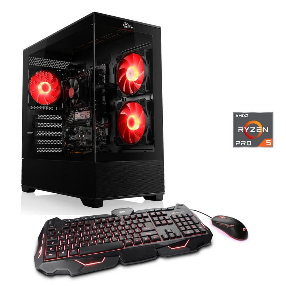 CSL AeroVision V24290 Gaming-PC (AMD Ryzen 5 5655G, 0, 32 GB RAM, 1000 GB SSD, Luftkühlung) - Bild 1