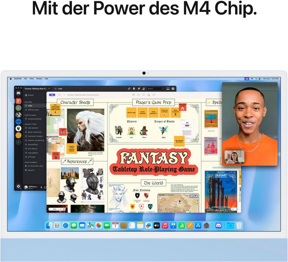 Apple iMac 24" CTO iMac (23,5 Zoll, Apple Apple M4 M4, 10‑Core GPU, 16 GB RAM, 1000 GB SSD, Luftkühlung) - Thumbnail 6