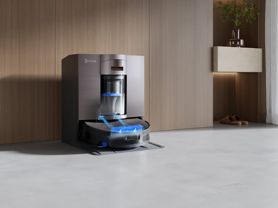 ECOVACS Saugroboter mit Wischfunktion DEEBOT X11 OmniCyclone, 19.500 Pa, 18 l/s Luftstrom, 110 W, beutellos, Schnellladefunktion, Wischrolle, beutellos - Thumbnail 11