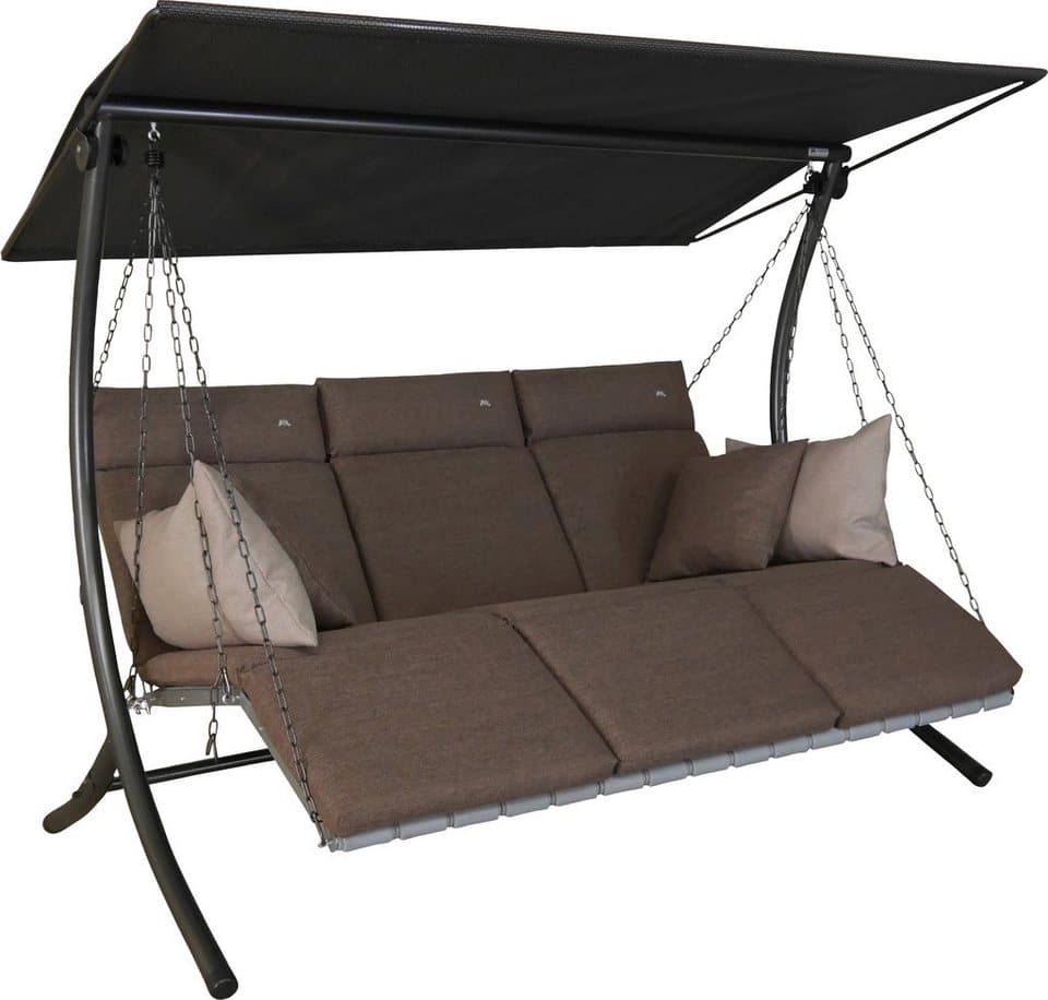 Angerer Freizeitmöbel Hollywoodschaukel Luxus Smart olive, 3-Sitzer, Bettfunktion, BxTxH: 210x145x160 cm - Thumbnail 2
