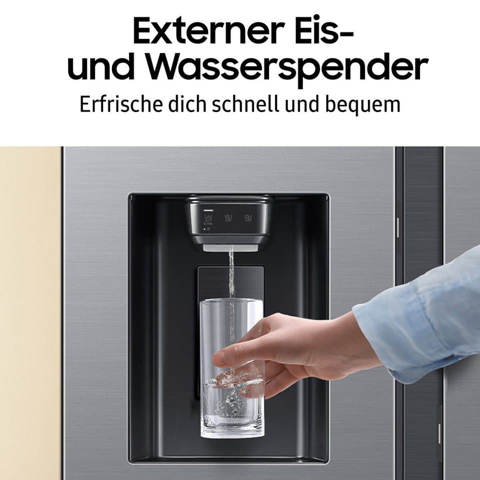 Samsung Side-by-Side RS97F RS90F67BETEF, 178 cm hoch, 91,2 cm breit - Thumbnail 9