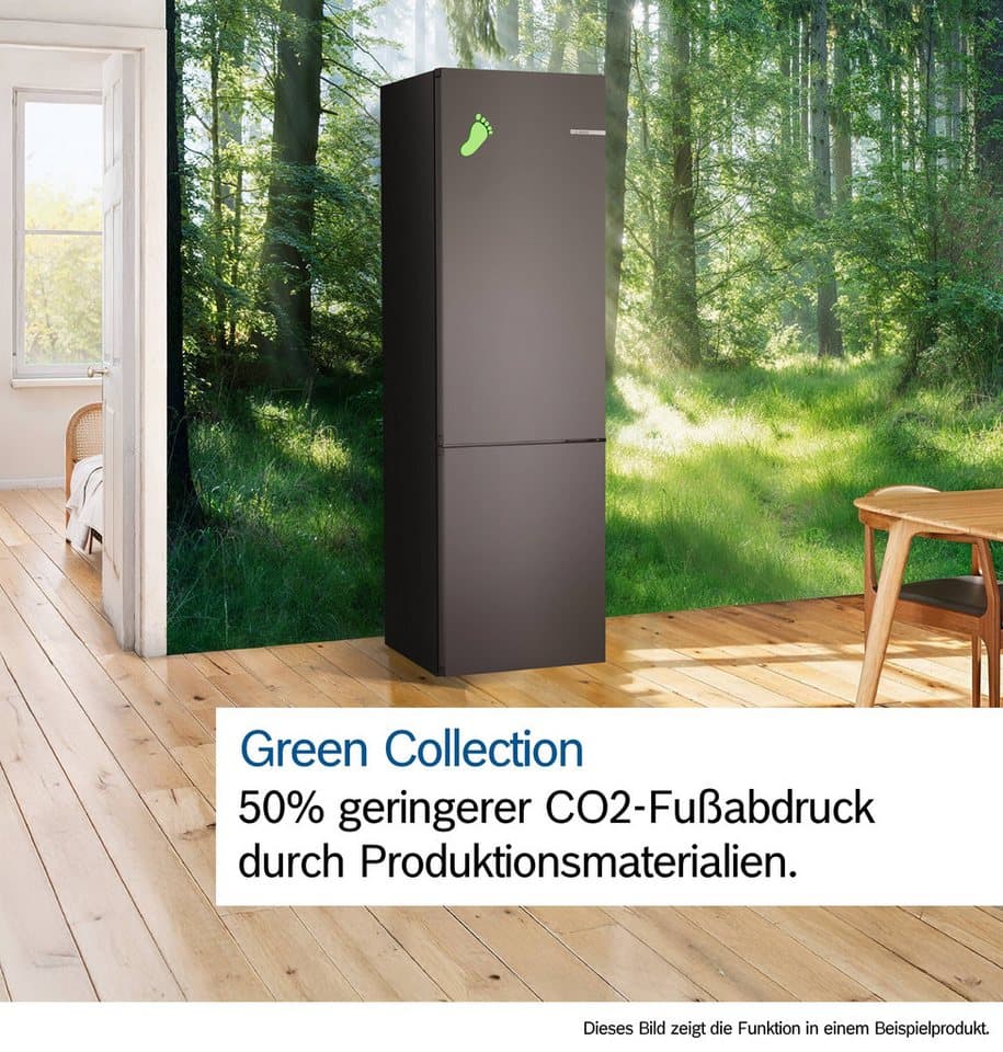 BOSCH Kühl-/Gefrierkombination Serie 4 KGN39OCAF, 203 cm hoch, 60 cm breit, Green Collection: produziert mit CO₂ reduzierten Materialien - Thumbnail 17