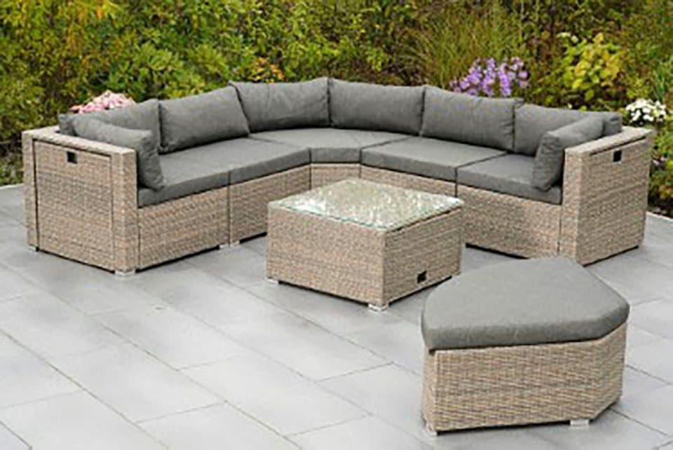 MERXX Gartenlounge-Set Rivello, (23-tlg), inkl. Auflagen, Aufstellmaß BxTxH: 225x225x63 cm - Thumbnail 11