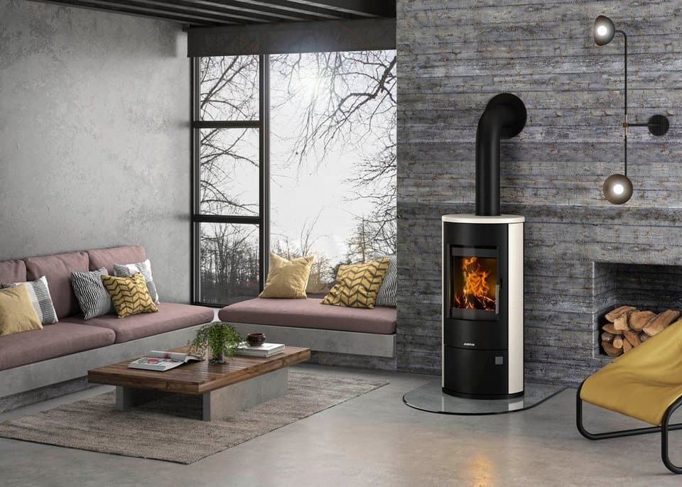JUSTUS Kaminofen Austin 5 Cream, 5 kW, Zeitbrand - Thumbnail 2