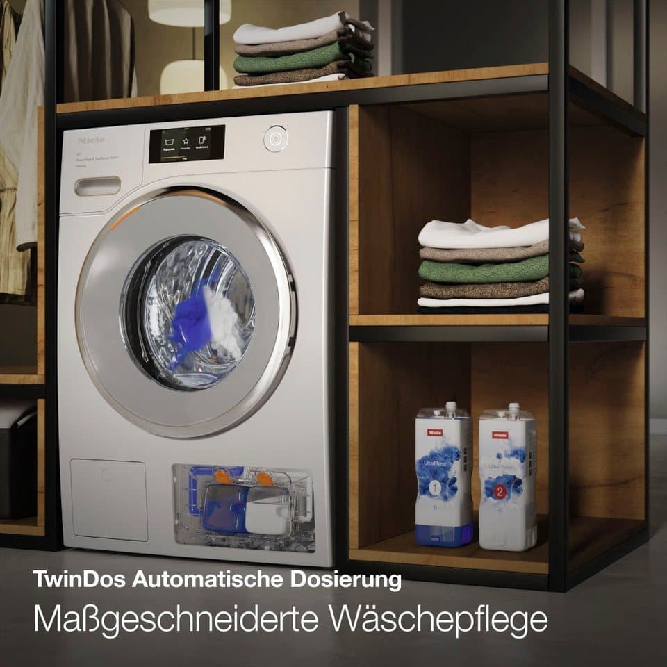 Miele Waschtrockner WTR860WPM PWash&TDos 8/5 kg, 8 kg, 5 kg, 1600 U/min, Automatische Waschmitteldosierung, 25 Jahre Motorgarantie - Thumbnail 4