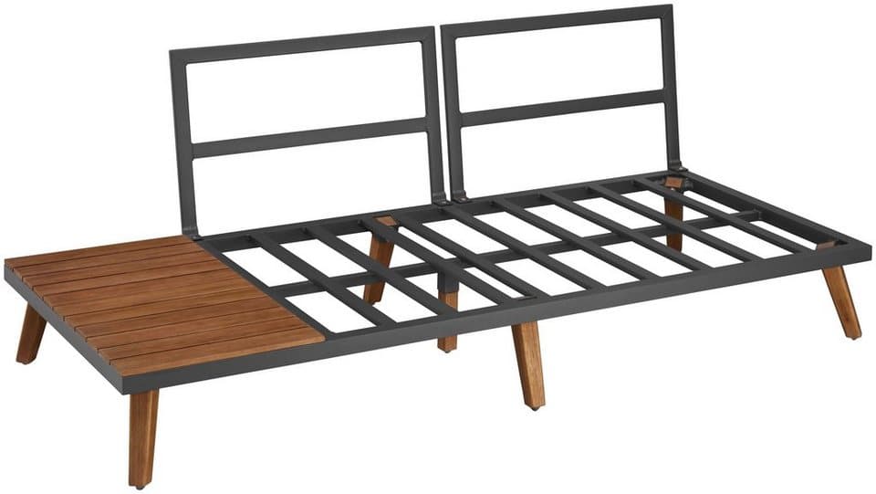 MERXX Gartenlounge-Set Athen, (15-tlg., 1x Eckbank, 1x Tisch 95x95 cm, inkl. Sitz- und Rückenkissen), Aluminiumgestell mit Akazienholz, FSC 100%, Unser Dauertiefpreis - Thumbnail 6