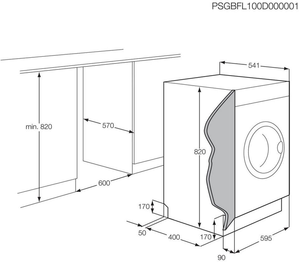 AEG Einbauwaschtrockner 8000 PowerCare® LWR8WI7680 914606707, 8 kg, 4 kg, 1600 U/min, PowerClean: Vollständige Fleckenentfernung in 59 Min. bei nur 30 °C - Thumbnail 13