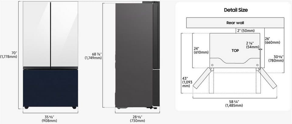 Samsung French Door RF8000 RF24BB620ES9EF, 177,8 cm hoch, 90,8 cm breit - Thumbnail 11
