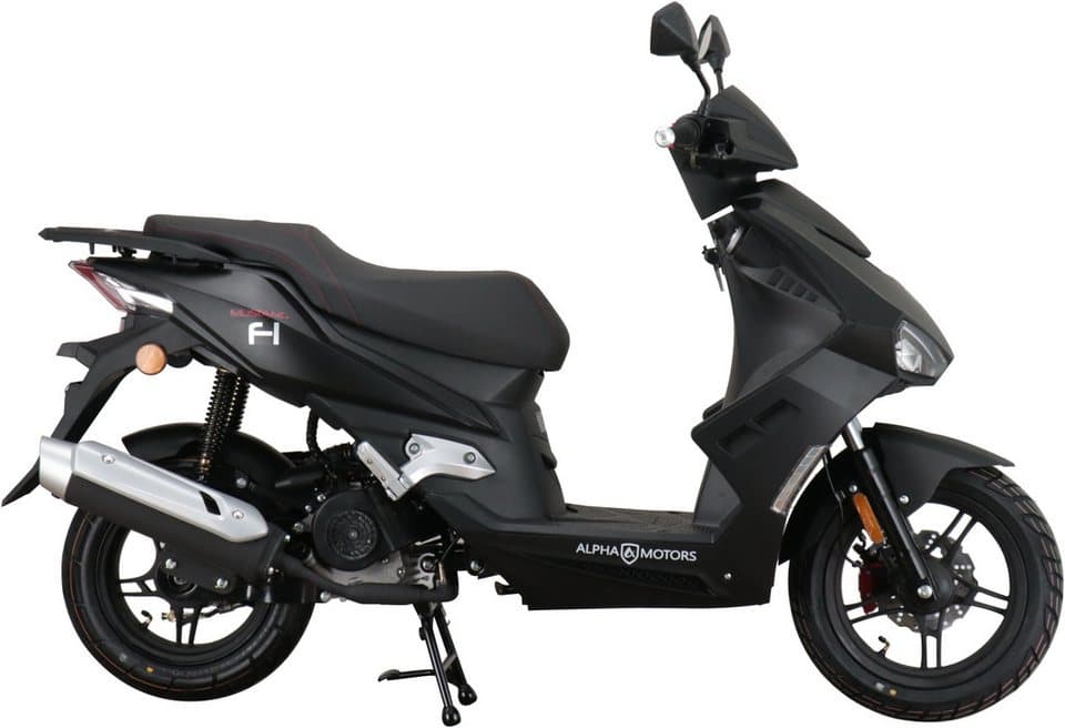 Alpha Motors Motorroller Mustang FI, 50 ccm, 45 km/h, Euro 5, mit USB-Anschluss und Lenkerschloss, sportliches Design - Thumbnail 6