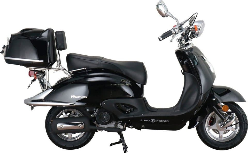 Alpha Motors Motorroller Retro Firenze, 50 ccm, 25 km/h, Euro 5, (mit Topcase), mit Lenkerschloss, im Retro-Look - Thumbnail 5