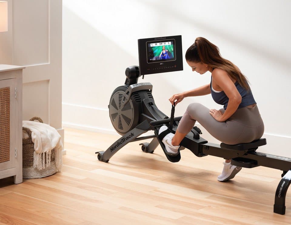 NordicTrack Rudergerät NordicTrack RW600 (115 kg max. Benutzergewicht, mit schwenkbarem 7'' Touchscreen, Sport), Rudermaschine, motorgesteuertes Magnetbremssystem SMR, klappbar - Thumbnail 5