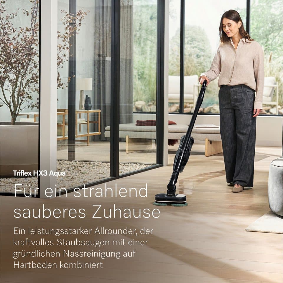 Miele Akku-Stielstaubsauger Triflex HX3 Aqua, 192 W, mit Beutel - Thumbnail 2