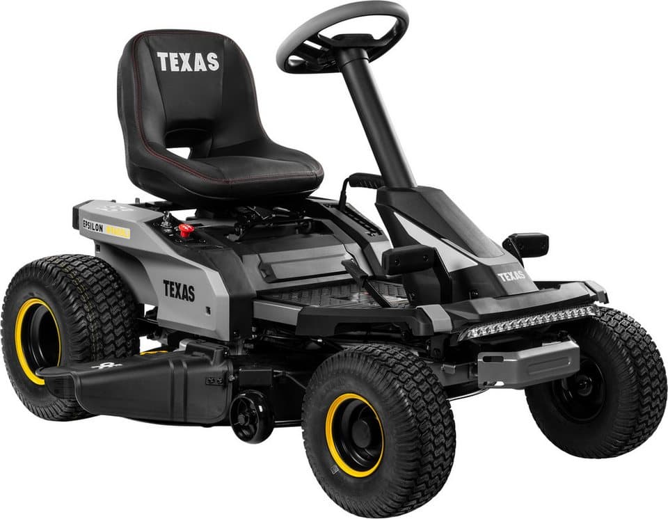 Texas Akku-Rasentraktor Epsilon R9600Li, 96 cm Schnittbreite, inkl. Ladegerät, Mulchstopfen und Seitenauswurf, 72 V Akku, 7 Schnitthöhen - Bild 1