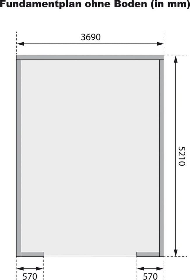 Karibu Garage Blockhausgarage, BxT: 435x572 cm, 193 cm Einfahrtshöhe, 38 mm Wandstärke - Thumbnail 7