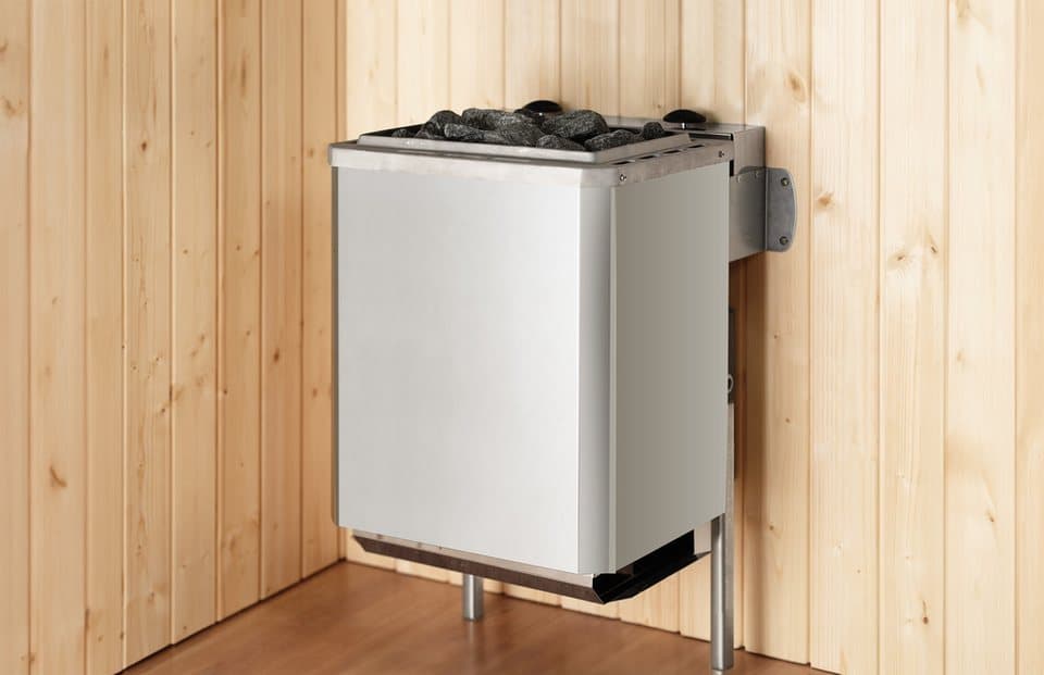 weka Sauna Element-Ecksauna VARBERG 2, BxTxH: 194 x 177 x 199 cm, 68 mm, vorgefertigte Elemente, Eckeinstieg, moderne Ganzglastür - Thumbnail 3