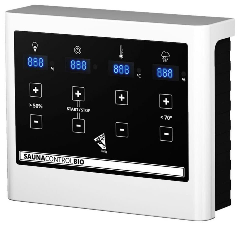 Karibu Sauna Mia (Fronteinstieg), BxTxH: 2240 x 1840 x 2020 cm, 38 mm, Ofen 9 kW Bio externe Strg easy - Thumbnail 4