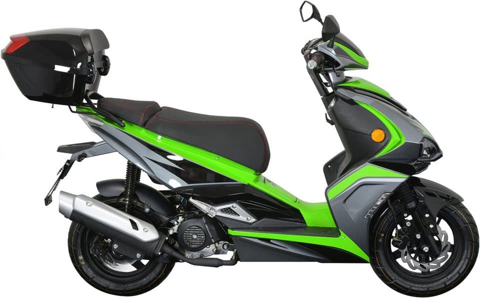 GT UNION Motorroller Striker 25, 49,5 ccm, 25 km/h, Euro 5+, (Set, mit Topcase), Luftgekühlter Motor - Thumbnail 3