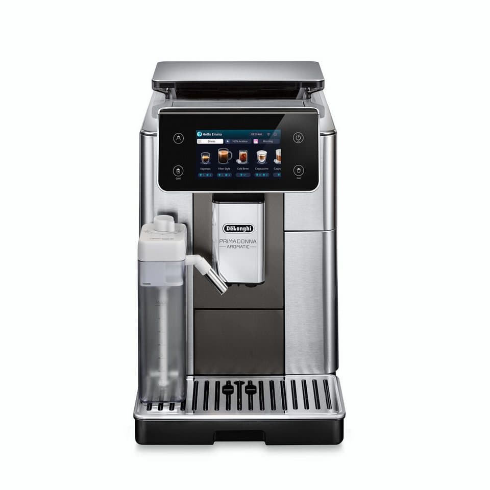 De'Longhi Kaffeevollautomat Primadonna Aromatic ECAM630.75.TM - 35 eiskalte & heiße Kaffeerezepte, Edles italienisches Design, Bean Adapt Technology, Cold Brew Rezepte - Thumbnail 4