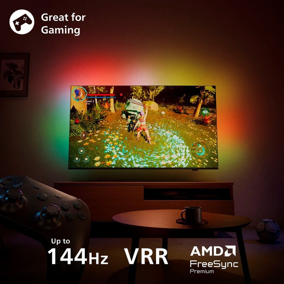 Philips 55MLED910/12 Mini-LED-Fernseher (139 cm/55 Zoll, 4K Ultra HD, Smart-TV, Ambilight, P5 Perfect Picture Engine, Dolby Vision, Gaming, Alexa) - Thumbnail 9
