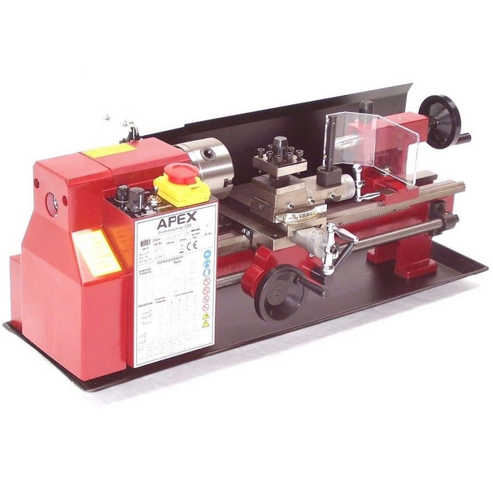 Apex Drechselbank Metalldrehmaschine Drehmaschine 300 Drehbank 55449 Metalldrehbank, (1-tlg) - Thumbnail 4