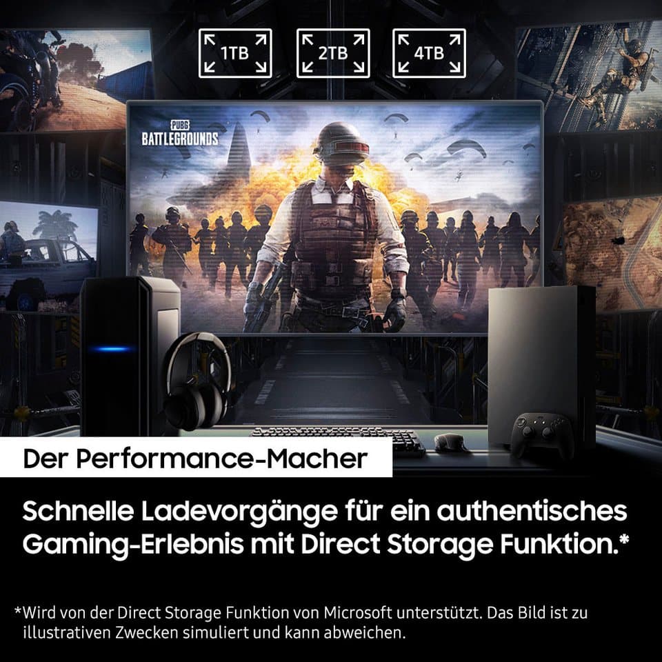 Samsung 990 PRO NVMe™ M.2 interne SSD (4TB) 7450 MB/S Lesegeschwindigkeit, 6900 MB/S Schreibgeschwindigkeit - Thumbnail 2