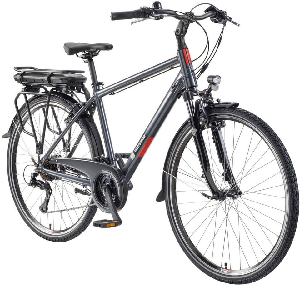 Telefunken E-Bike Trekkingrad E-Trekking Expedition XT485 Herren, 21 Gang Shimano Acera Schaltwerk, Kettenschaltung, Heckmotor, 536,5 Wh, Pedelec, Elektrofahrrad, Trekkingrad, Herren, innerhalb StVZO, 28 Zoll - Thumbnail 2