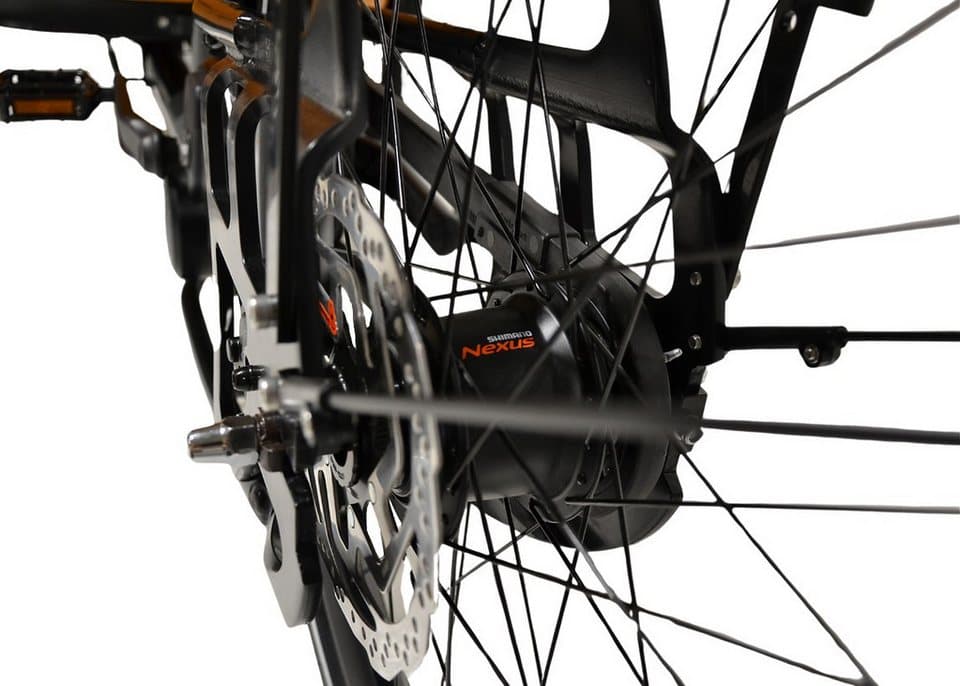 GreenStreet E-Bike Lastenrad Family-Cargo 672 Wh, 8 Gang Shimano Nexus Schaltwerk, Nabenschaltung, Mittelmotor, 672 Wh, Blinker - Thumbnail 11
