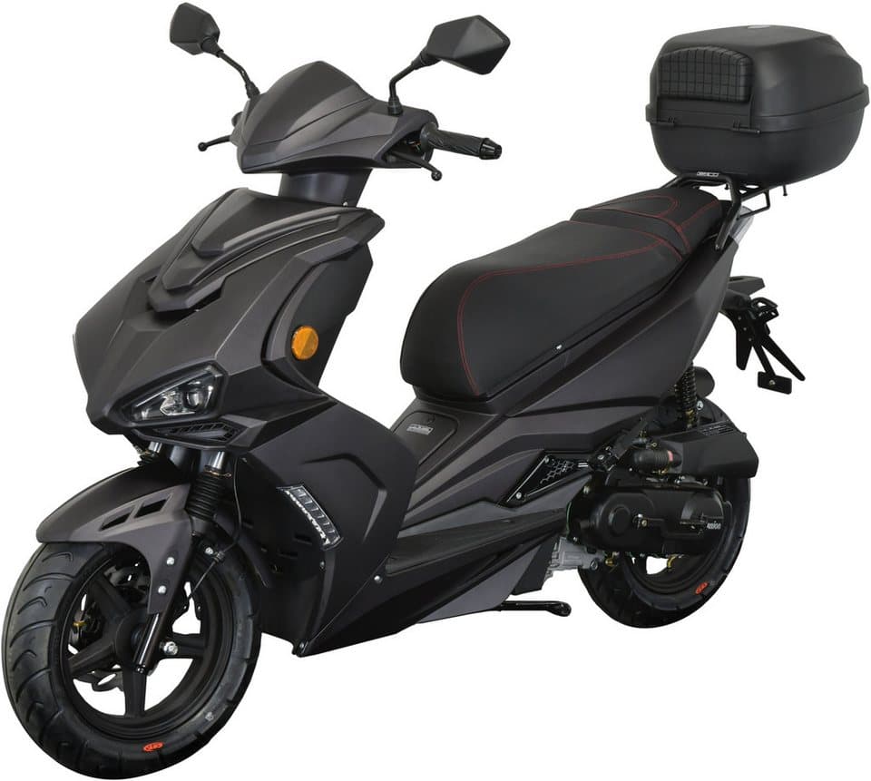 GT UNION Motorroller Striker 45, 49,5 ccm, 45 km/h, Euro 5, (Set, mit Topcase), Luftgekühlter Motor - Thumbnail 2