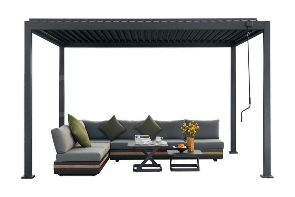 KONIFERA Pavillon Pergola Lucida Premium, Pergola aus hochwertigstem Material 100% Aluminium, Lamellendach - Thumbnail 3