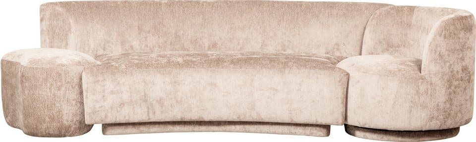 WOOOD Sofa Combi-Popular: Bank+Sessel+Pouf, Natur, Der Sessel ist drehbar - Thumbnail 3