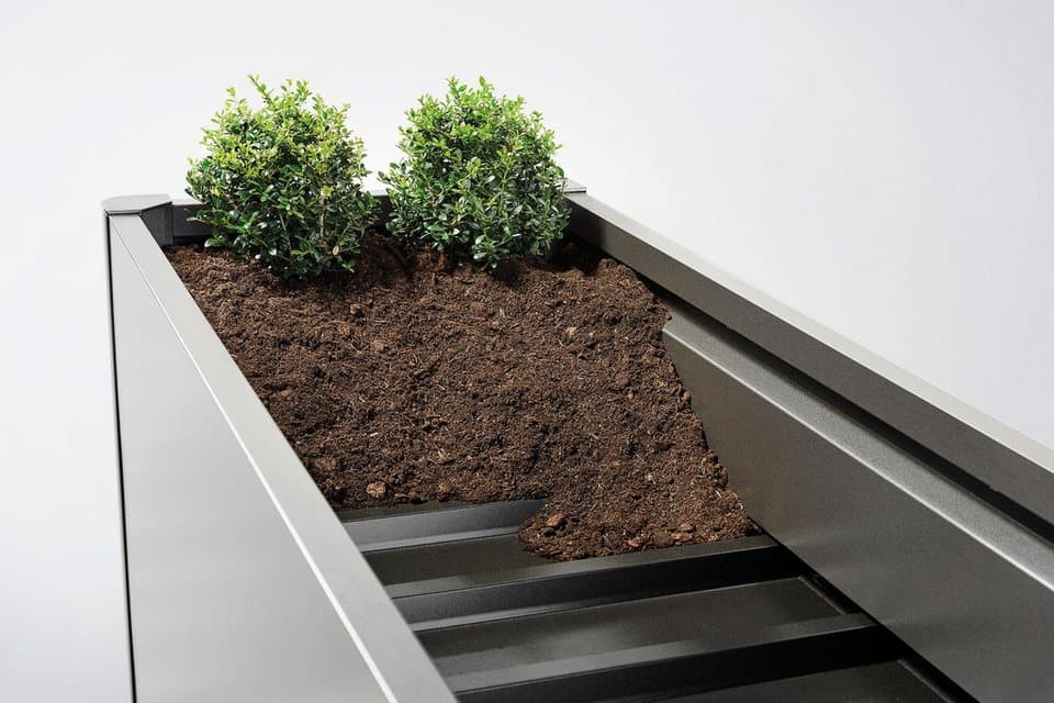 Biohort Hochbeet BELVEDERE L-Form maxi 2 m, verschiedene Farben, 201x201x77 cm, extrem langlebig, aus Metall - Thumbnail 3