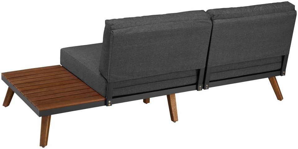 MERXX Gartenlounge-Set Athen, (15-tlg., 1x Eckbank, 1x Tisch 95x95 cm, inkl. Sitz- und Rückenkissen), Aluminiumgestell mit Akazienholz, FSC 100%, Unser Dauertiefpreis - Thumbnail 4