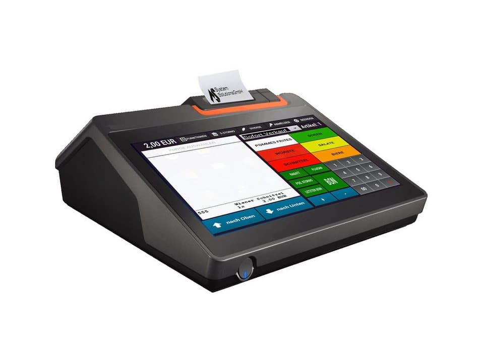 BlitzKasse Kassensystem 10" All-in-One MINI Kasse für Handel: Laden Friseursalon Studio Markt