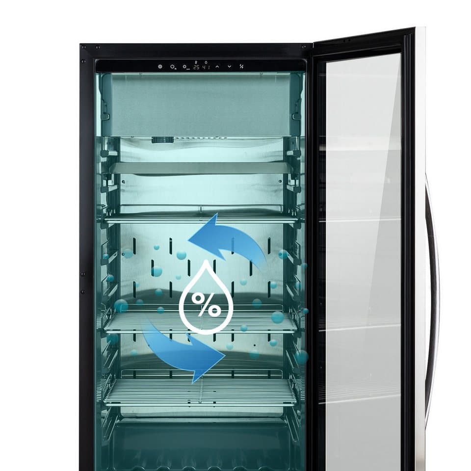 Klarstein Reifeschrank Steakhouse Pro 233, 233 l, Elektrische Fleischkühlschrank LED Touch Kühlen 233 L - Thumbnail 11