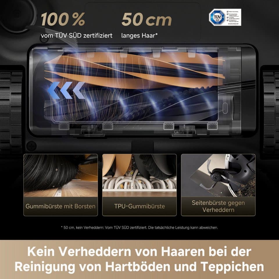 Dreame Saugroboter mit Wischfunktion Matrix 10 Ultra, 700 W, mit Beutel, Mop-Wechsel, drei Reinigungsmittel, überwindet Hindernisse, 30.000 Pa - Thumbnail 9