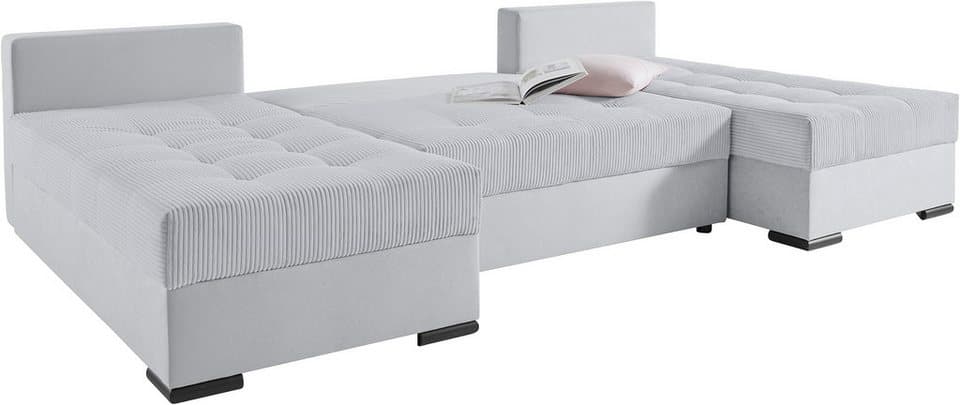 COLLECTION AB Wohnlandschaft Josy U-Form, B: 269 cm, Schlaffunktion & Bettkasten, Federkern - Thumbnail 7
