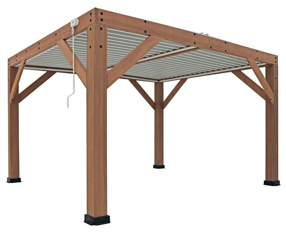 WESTMANN Pergola Karl, 100 % FSC®-zertifiziertes Zedernholz, Dach aus Aluminium - Bild 1